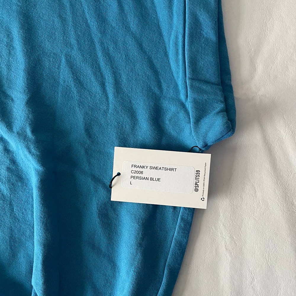 Splits59 Franky French Terry Sweatshirt in Blue Size L - Picture 7 of 10
